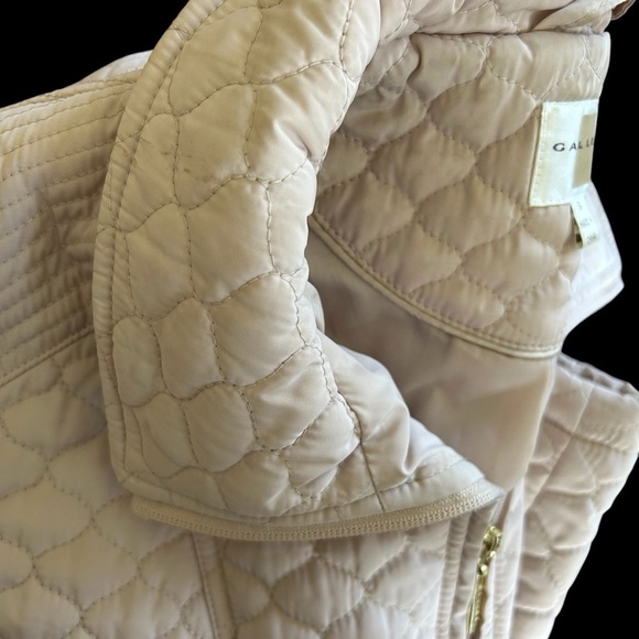Gallery lighter Weight Beige Quilted Jacket Sz. S - Picture 16 of 16